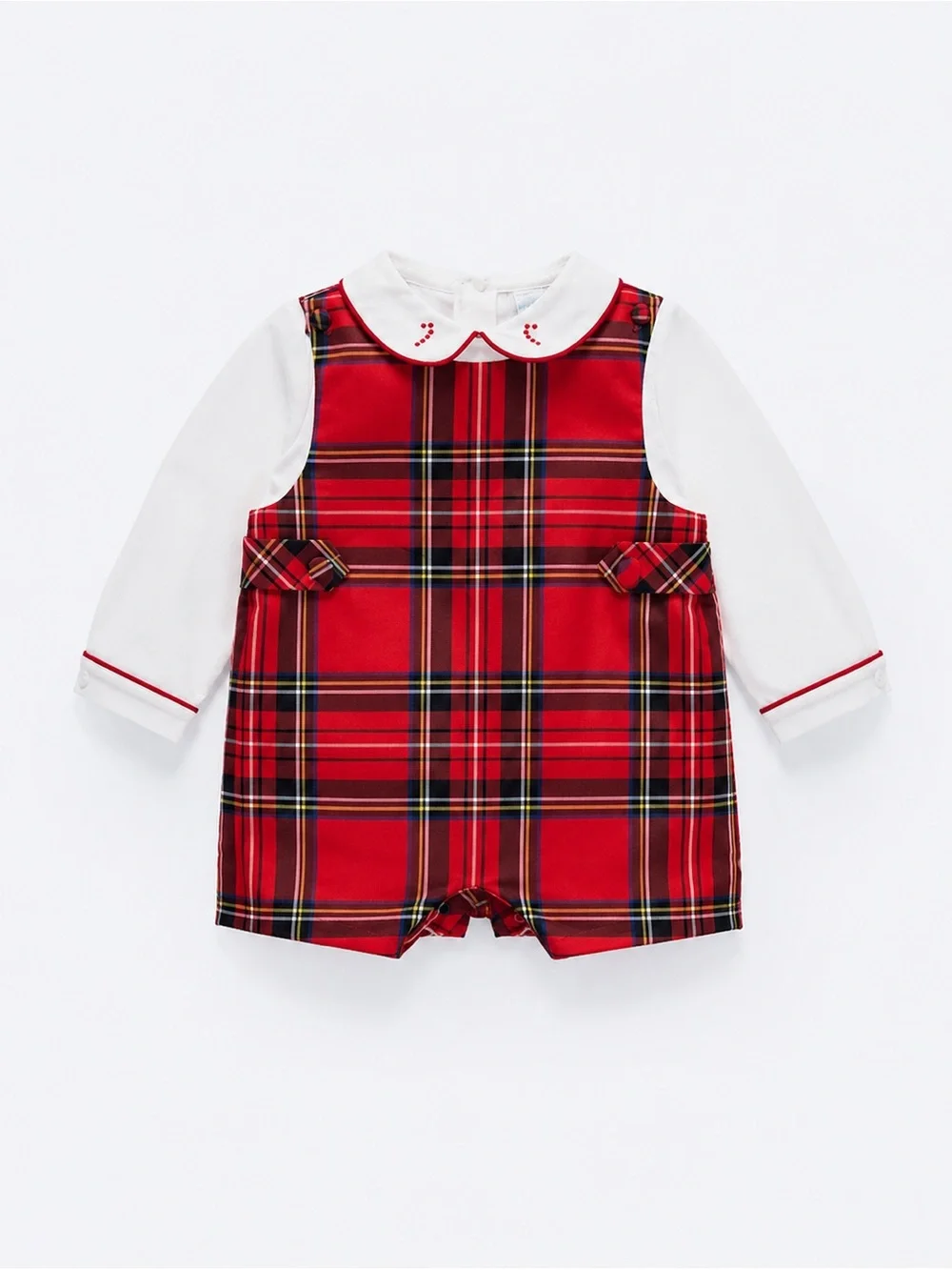 NWT Edgehill Collection x The Broke Brooke Oliver Tartan Plaid Jon Jon Romper